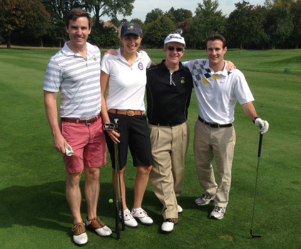 Four People On a Golf Course